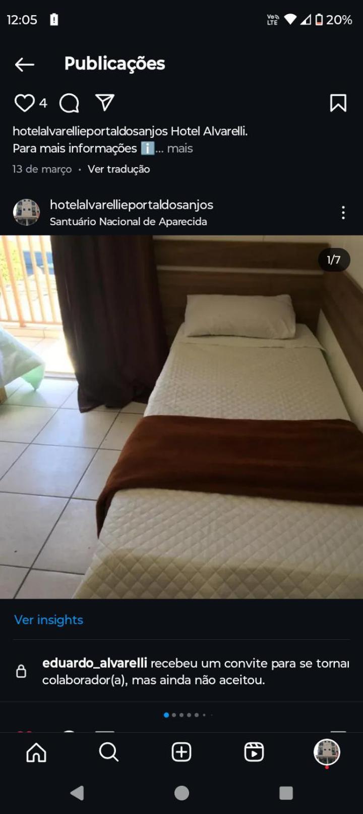 Hotel Portal Dos Anjos Апаресида Екстериор снимка
